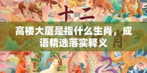 高楼大厦是指什么生肖，成语精选落实释义