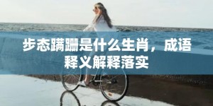 步态蹒跚是什么生肖，成语释义解释落实