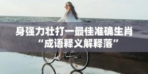 身强力壮打一最佳准确生肖“成语释义解释落”