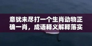 意犹未尽打一个生肖动物正确一肖，成语释义解释落实
