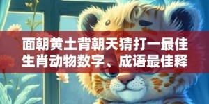 面朝黄土背朝天猜打一最佳生肖动物数字、成语最佳释义解释答