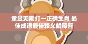 童叟无欺打一正确生肖 最佳成语最佳释义解释答