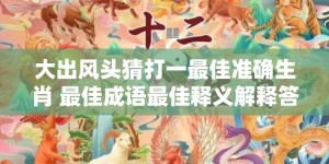 大出风头猜打一最佳准确生肖 最佳成语最佳释义解释答