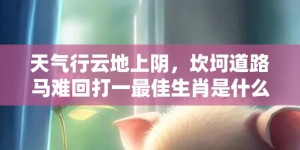 天气行云地上阴，坎坷道路马难回打一最佳生肖是什么动物 最佳成语最佳释义解释答