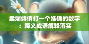 柔媚娇俏打一个准确的数字：释义成语解释落实