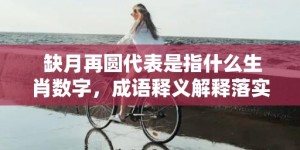 缺月再圆代表是指什么生肖数字，成语释义解释落实