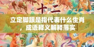 立定脚跟是指代表什么生肖，成语释义解释落实