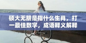 硕大无朋是指什么生肖，打一最佳数字，成语释义解释落实