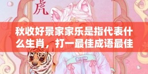秋收好景家家乐是指代表什么生肖，打一最佳成语最佳释义解释答