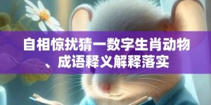 自相惊扰猜一数字生肖动物、成语释义解释落实