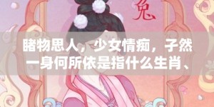睹物思人，少女情痴，孑然一身何所依是指什么生肖、成语释义解释落实