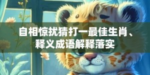 自相惊扰猜打一最佳生肖、释义成语解释落实