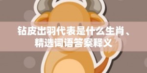 钻皮出羽代表是什么生肖、精选词语答案释义