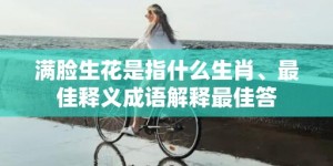 满脸生花是指什么生肖、最佳释义成语解释最佳答