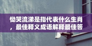 恸哭流涕是指代表什么生肖，最佳释义成语解释最佳答