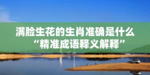 满脸生花的生肖准确是什么“精准成语释义解释”