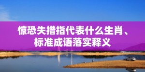 惊恐失措指代表什么生肖、标准成语落实释义