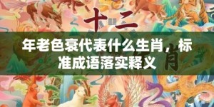 年老色衰代表什么生肖，标准成语落实释义