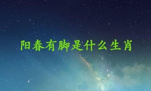 阳春有脚是什么生肖，成语解析落实