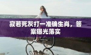 寂若死灰打一准确生肖，答案曝光落实