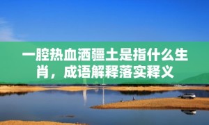 一腔热血洒疆土是指什么生肖，成语解释落实释义