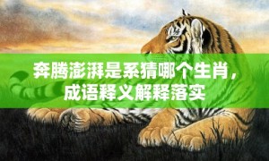 奔腾澎湃是系猜哪个生肖，成语释义解释落实