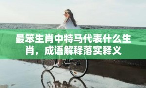 最笨生肖中特马代表什么生肖，成语解释落实释义