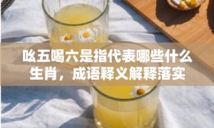 吆五喝六是指代表哪些什么生肖，成语释义解释落实