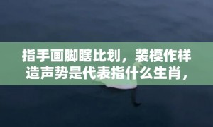 指手画脚瞎比划，装模作样造声势是代表指什么生肖，成语释义解释落实