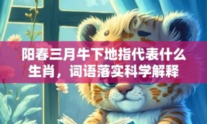 阳春三月牛下地指代表什么生肖，词语落实科学解释