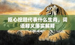 抠心挖胆代表什么生肖，词语释义落实解释