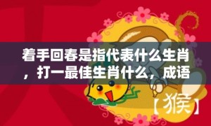 着手回春是指代表什么生肖，打一最佳生肖什么，成语解释落实释义