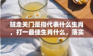 贼走关门是指代表什么生肖，打一最佳生肖什么，落实词语释义解释