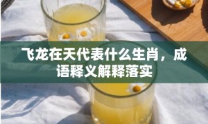 飞龙在天代表什么生肖，成语释义解释落实