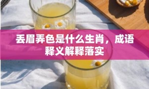 丢眉弄色是什么生肖，成语释义解释落实