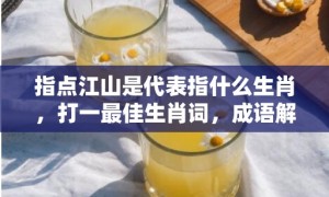 指点江山是代表指什么生肖，打一最佳生肖词，成语解释落实释义