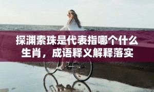 探渊索珠是代表指哪个什么生肖，成语释义解释落实