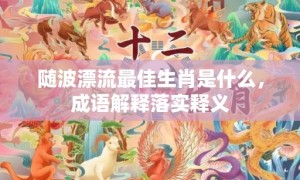 随波漂流最佳生肖是什么，成语解释落实释义