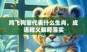 鸡飞狗窜代表什么生肖，成语释义解释落实