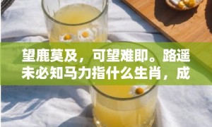 望鹿莫及，可望难即。路遥未必知马力指什么生肖，成语释义解释落实