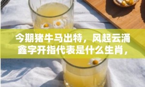 今期猪牛马出特，风起云涌鑫字开指代表是什么生肖，词语落实释义解答