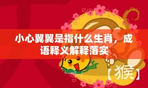 小心翼翼是指什么生肖，成语释义解释落实
