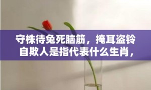 守株待兔死脑筋，掩耳盗铃自欺人是指代表什么生肖，打一最佳生肖词语，成语释义解释落实