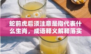 蛇前虎后须注意是指代表什么生肖，成语释义解释落实