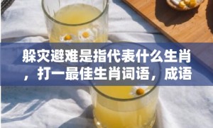 躲灾避难是指代表什么生肖，打一最佳生肖词语，成语释义解释落实