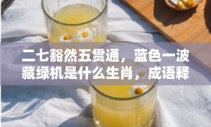 二七豁然五贯通，蓝色一波藏绿机是什么生肖，成语释义解释落实