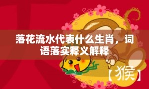 落花流水代表什么生肖，词语落实释义解释