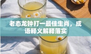 老态龙钟打一最佳生肖，成语释义解释落实