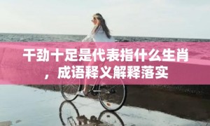 干劲十足是代表指什么生肖，成语释义解释落实