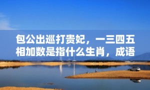 包公出巡打贵妃，一三四五相加数是指什么生肖，成语释义解释落实